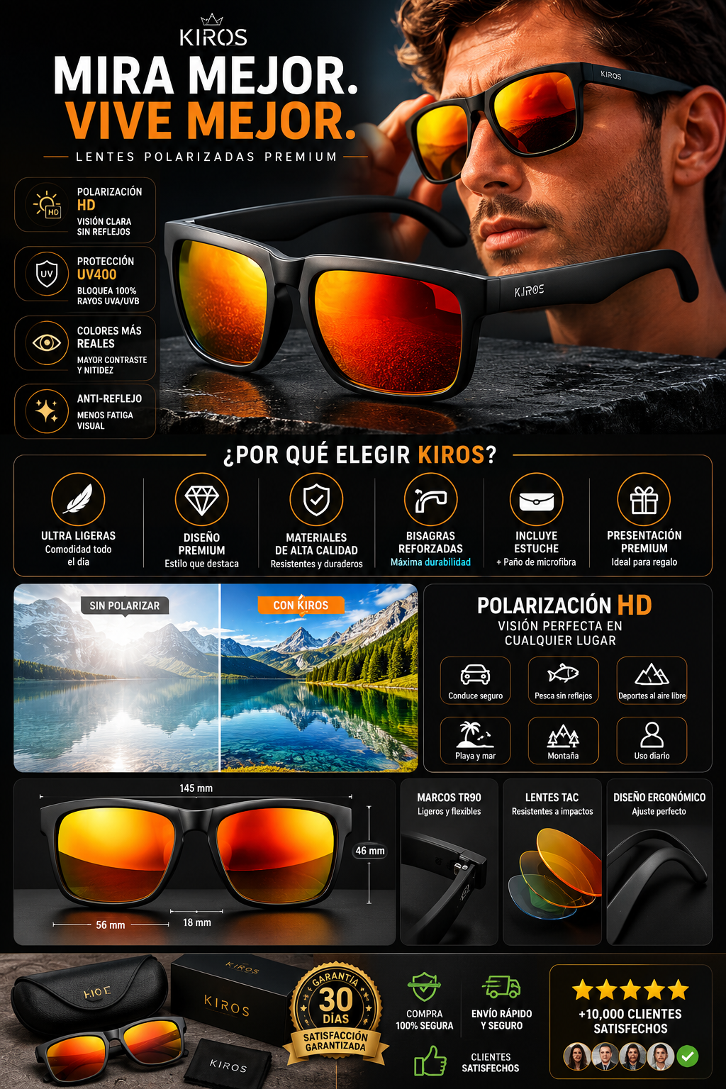 SOLARA™ | Gafas de Sol Polarizadas Premium con Protección UV400 bonitick